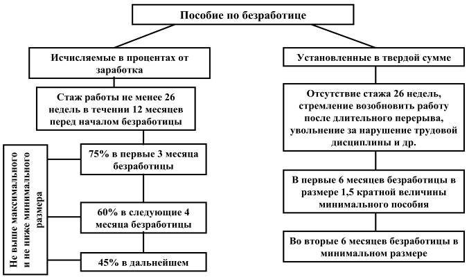 Пособие по безработице сколько месяцев выплачивается